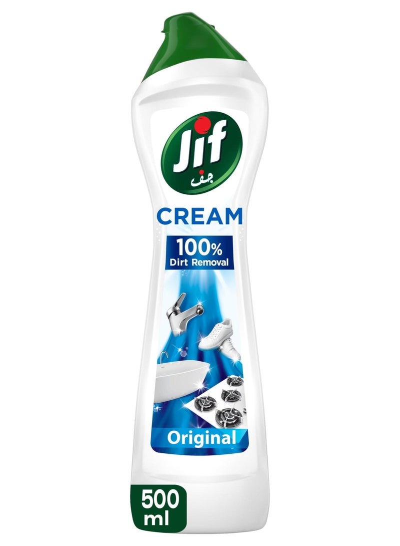 Jif منظف كريم متعدد الاستخدامات أصلي 100% إزالة الأوساخ 500 مل، عبوة من 2 - Image 2